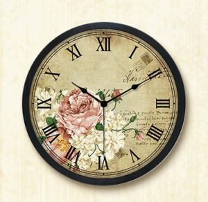 Vintage Floral Wall Clock | Aesthetic Decor Shop