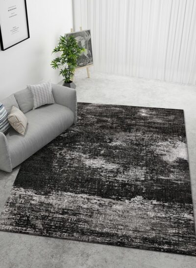 Black and Grey Floor Rug