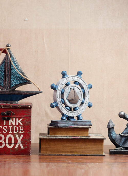 Antique Anchor and Sailboat Decorative Ornaments