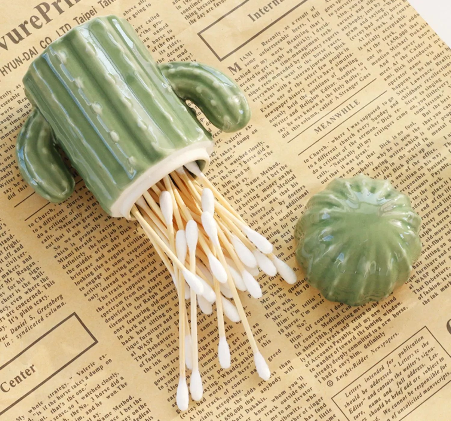 Ceramic Cactus Toothpick Holder | Aesthetic Decor Shop