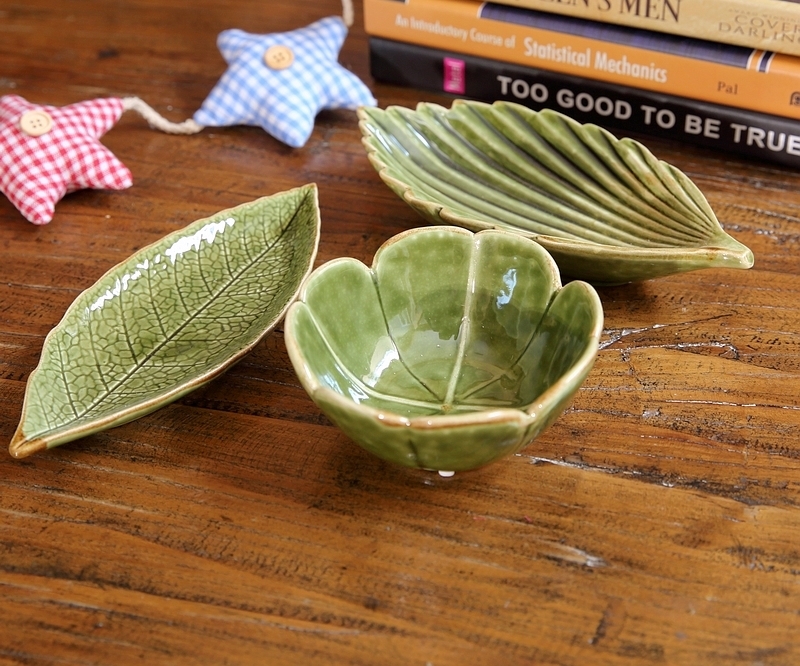 Ceramic Leaf Shaped Plate Aesthetic Decor Shop