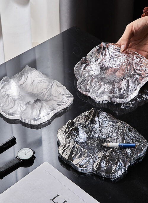 Mountain Glacier Glass Ashtray