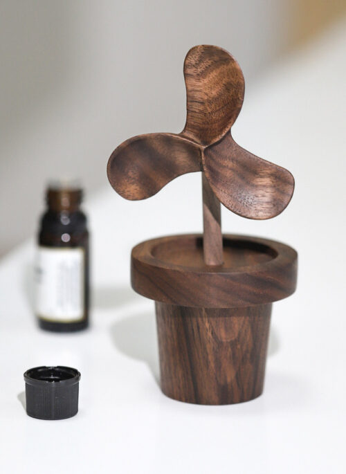 Wooden Windmill Essential Oil Diffuser