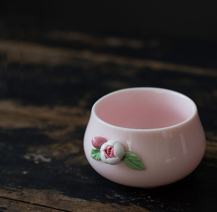 Mini Pink Rose Ceramic Incense Burner | Aesthetic Decor Shop