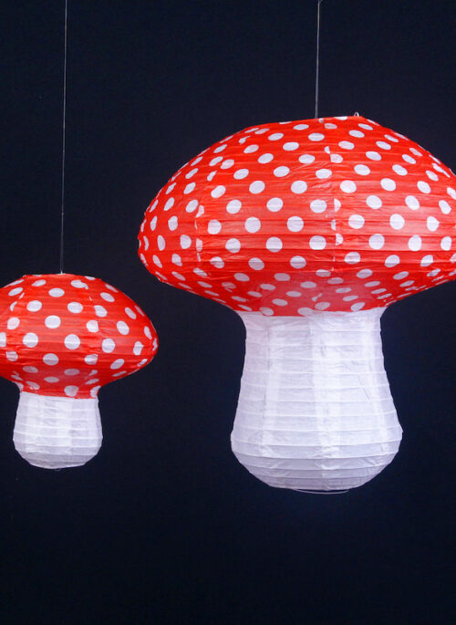 Mushroom Hanging Paper Lanterns
