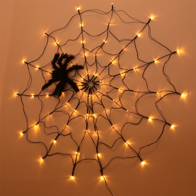 spider web string lights