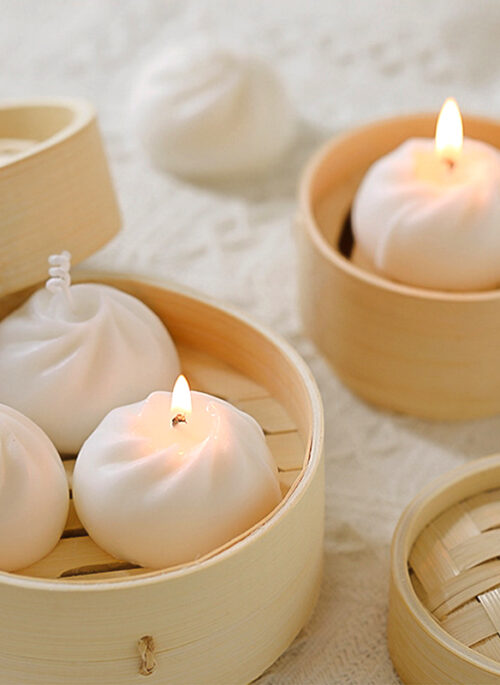 Dimsum-Shaped Candle with Steamer