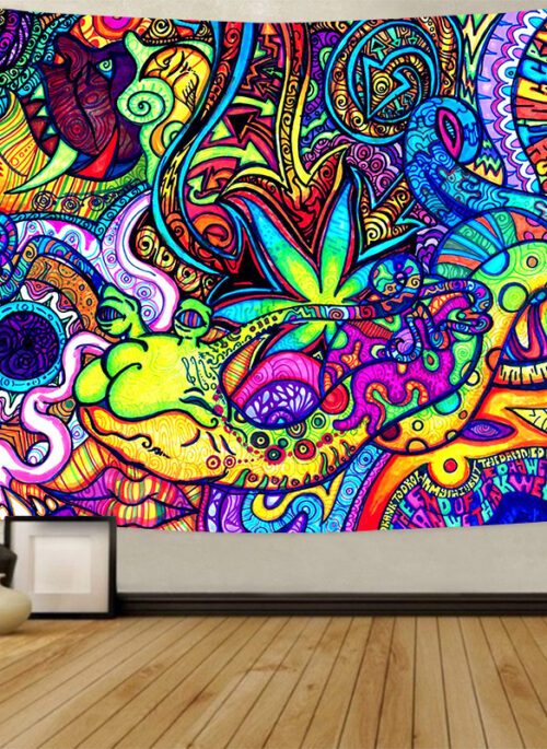 Vibrant Graffiti Tapestry
