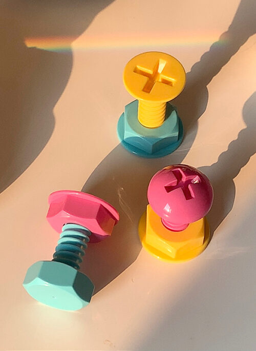 Colorful Plastic Screw Hooks